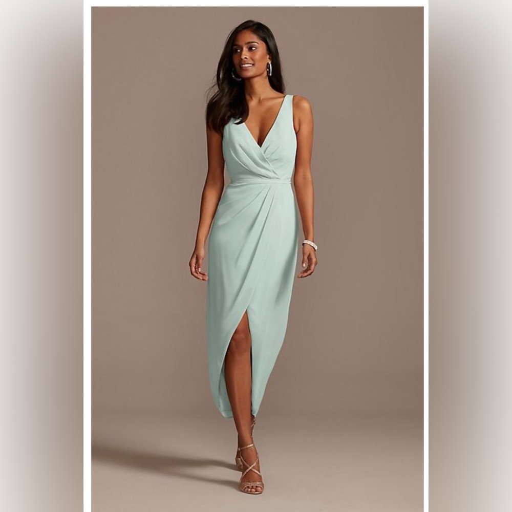 Dusty Sage Bridesmaid Dress size 6 David’s Bridal